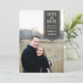 Save the Date in handgetekende stijl, aangepaste f (Staand voorkant)