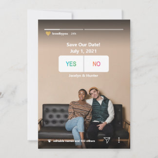 Save the date | Instagram Social Media Fun Uniek Feestdagenkaart