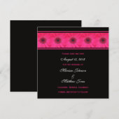 Save the Date Invitation beroemd gemaakt door Pink (Voorkant / Achterkant)