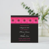 Save the Date Invitation beroemd gemaakt door Pink (Staand voorkant)