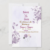 Save the Date Invitations  Kaart (Voorkant)