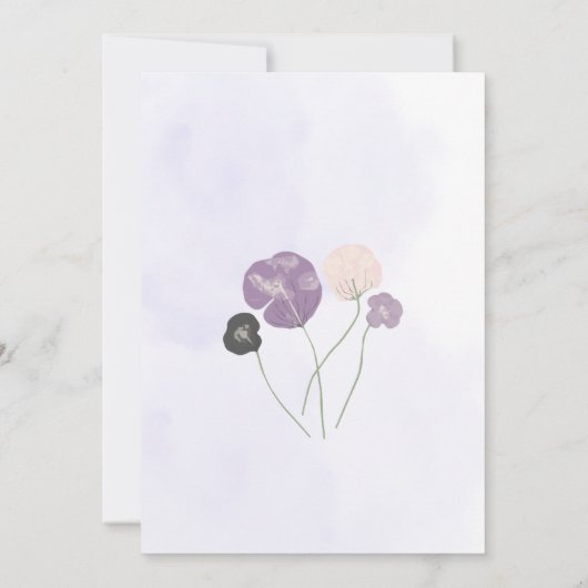 Save the Date Invitations Kaart (Achterkant)