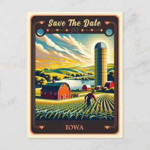 Save the date   Iowa Invitation Briefkaart