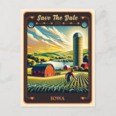 Save the date | Iowa Invitation Briefkaart (Voorkant)