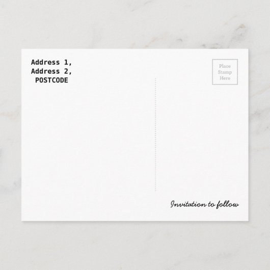 Save the Date Jam Jar Light Rustiek Briefkaart (Achterkant)