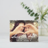 Save the Date Jam Jar Light Rustiek Briefkaart (Staand voorkant)