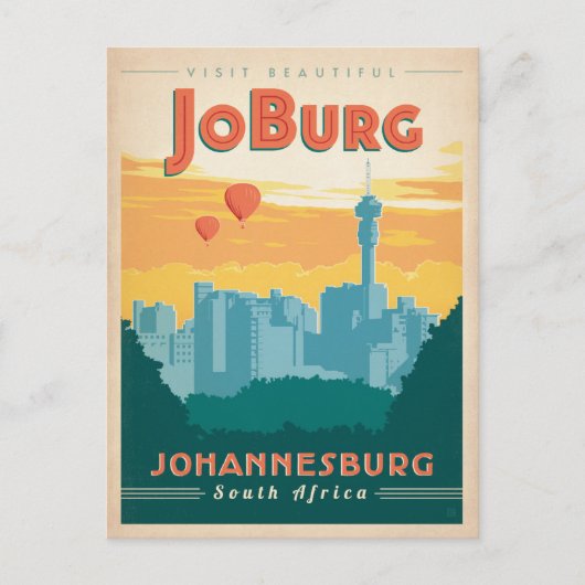 Save the date | JoBerg, Zuid-Afrika Aankondigingskaart (Voorkant)