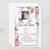 Save the date! John & Emie krijgen uitnodiging (Voorkant / Achterkant)