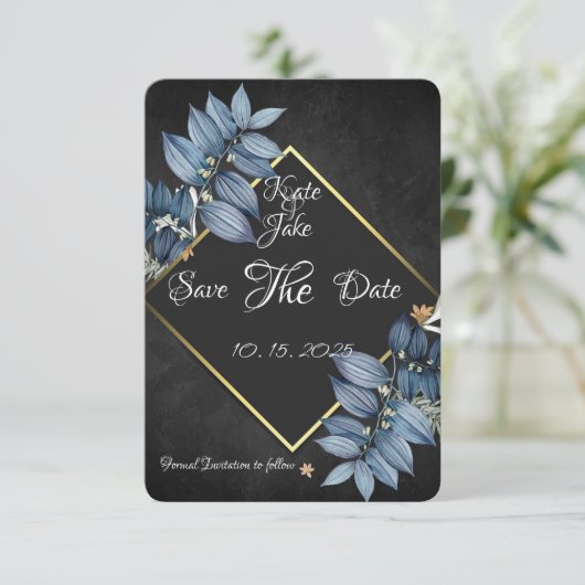 Save the date kaart (Staand voorkant)