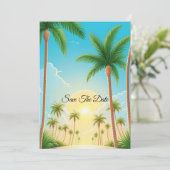 Save the date kaart (Staand voorkant)