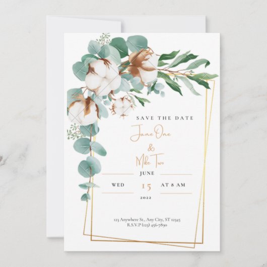 Save the date kaart (Voorkant)