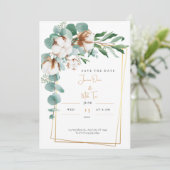 Save the date kaart (Staand voorkant)