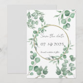 Save the date kaart (Voorkant / Achterkant)