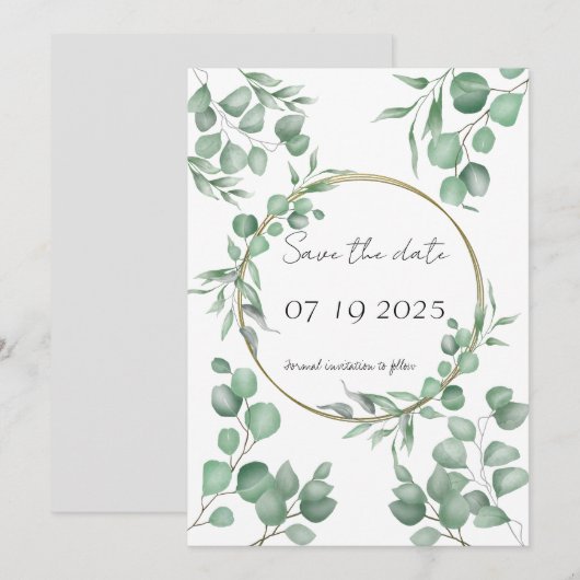 Save the date kaart (Voorkant / Achterkant)