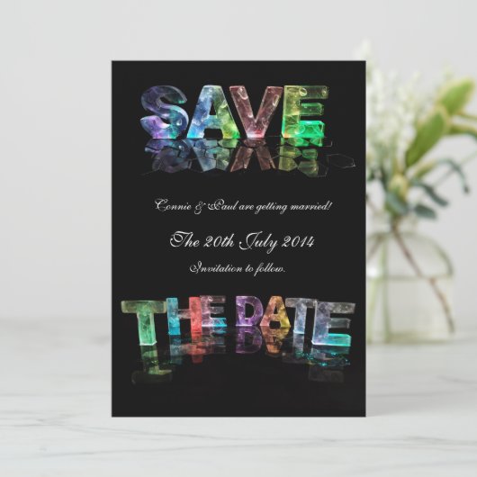 Save The Date Kaart (Staand voorkant)