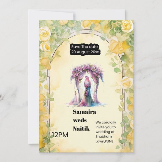 Save the date kaart (Voorkant)