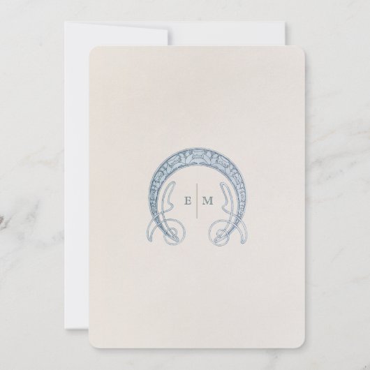 'Save the Date' Kaart Alphonse Mucha's Stijl (Achterkant)