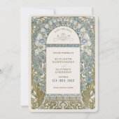 'Save the Date' Kaart Alphonse Mucha's Stijl (Voorkant)