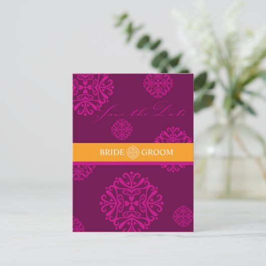 SAVE THE DATE KAART :: charm 1 (Staand voorkant)