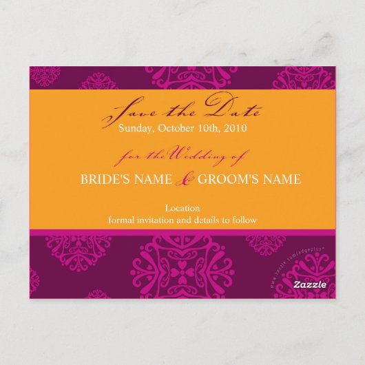 SAVE THE DATE KAART :: charm 1 (Achterkant)