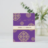 SAVE THE DATE KAART :: charm 10 (Staand voorkant)