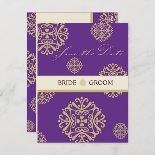 SAVE THE DATE KAART :: charm 10 (Voorkant / Achterkant)