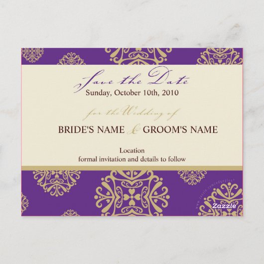 SAVE THE DATE KAART :: charm 10 (Achterkant)