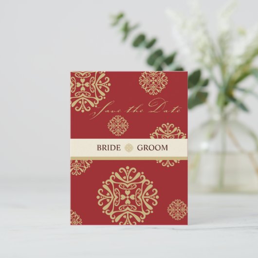 SAVE THE DATE KAART :: charm 9 (Staand voorkant)