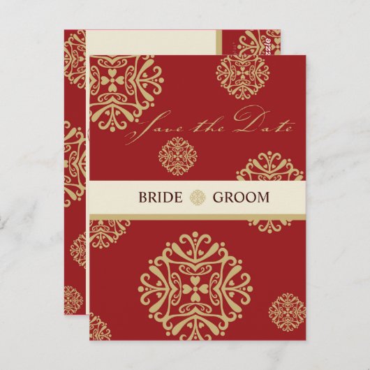 SAVE THE DATE KAART :: charm 9 (Voorkant / Achterkant)