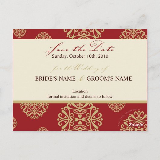 SAVE THE DATE KAART :: charm 9 (Achterkant)