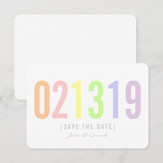 Save the Date Kaart - Icecream Day (Voorkant / Achterkant)