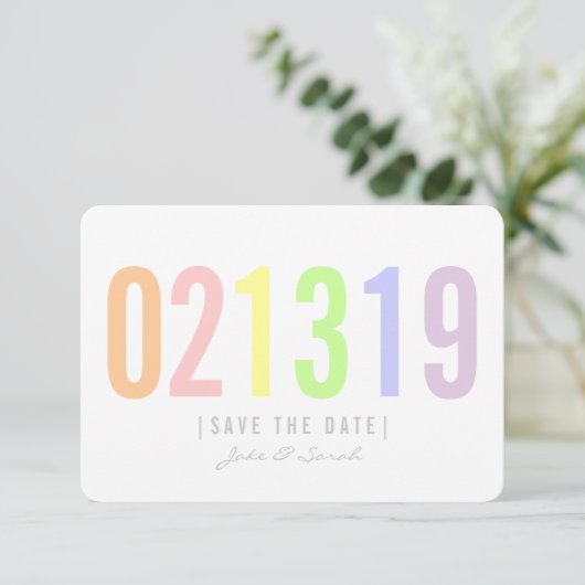 Save the Date Kaart - Icecream Day (Staand voorkant)