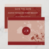 SAVE THE DATE KAART :: Michelle W. (Voorkant / Achterkant)