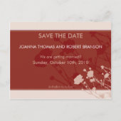 SAVE THE DATE KAART :: Michelle W. (Achterkant)