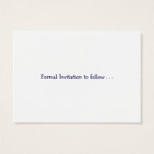 'Save the Date' Kaart, Pots of Flowers Visitekaartjes (Achterkant)