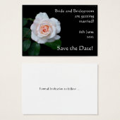  Save the Date Kaart, Roze Rosebud Visitekaartje (Voorkant /achterkant)