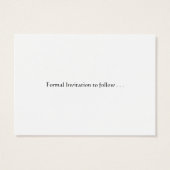  Save the Date Kaart, Roze Rosebud Visitekaartje (Achterkant)