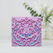 Save the Date Kaart voor Baby Shower (Staand voorkant)