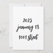 Save the date Kaarten geen Minimum Voor Viering Da (Achterkant)