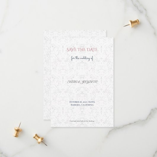 Save the Date Kaarten | Grappig, Baby & Trouwdag (Voorkant / Achterkant in situ)