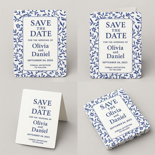 Save The Date Kaarten | Plat | Op Maat | Elegant