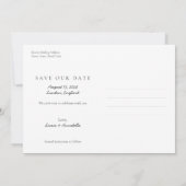 Save the Date Kalender Augustus 2024 Maand Ansicht Kaart (Achterkant)