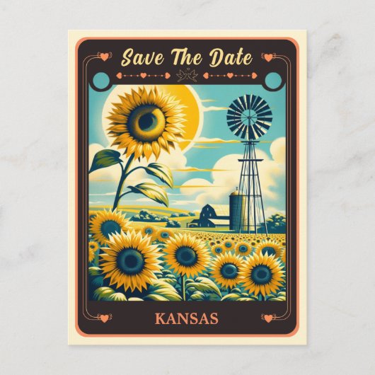 Save the date | Kansas Invitation Briefkaart (Voorkant)