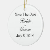 Save the date keramisch ornament (Links)