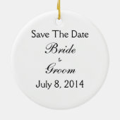 Save the date keramisch ornament (Achterkant)