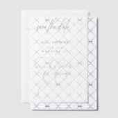 Save the Date Klassieke Overlay Vellum Uitnodigingen (Offset (Uitnodiging))