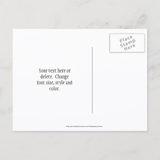 Save The Date Lady Slipper Flower Personalized Aankondigingskaart (Achterkant)