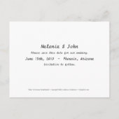 SAVE THE DATE Lammeren schaap maan LIEFDE bruiloft Aankondigingskaart (Achterkant)