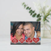 Save the Date (Las Vegas) Foto Aankondiging (Staand voorkant)