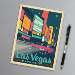 Save the date | Las Vegas, NV Aankondigingskaart<br><div class="desc">Anderson Design Group is een bekroonde illustratie- en ontwerpfirma in Nashville,  Tennessee. Oprichter Joel Anderson leidt een team van getalenteerde artiesten naar creëer originele poster kunst die lijkt op klassieke  prints van de jaren 20 tot de jaren 60.</div>